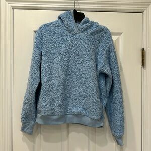 Athleta Girl Aqua Hooded Sherpa Size L (12)